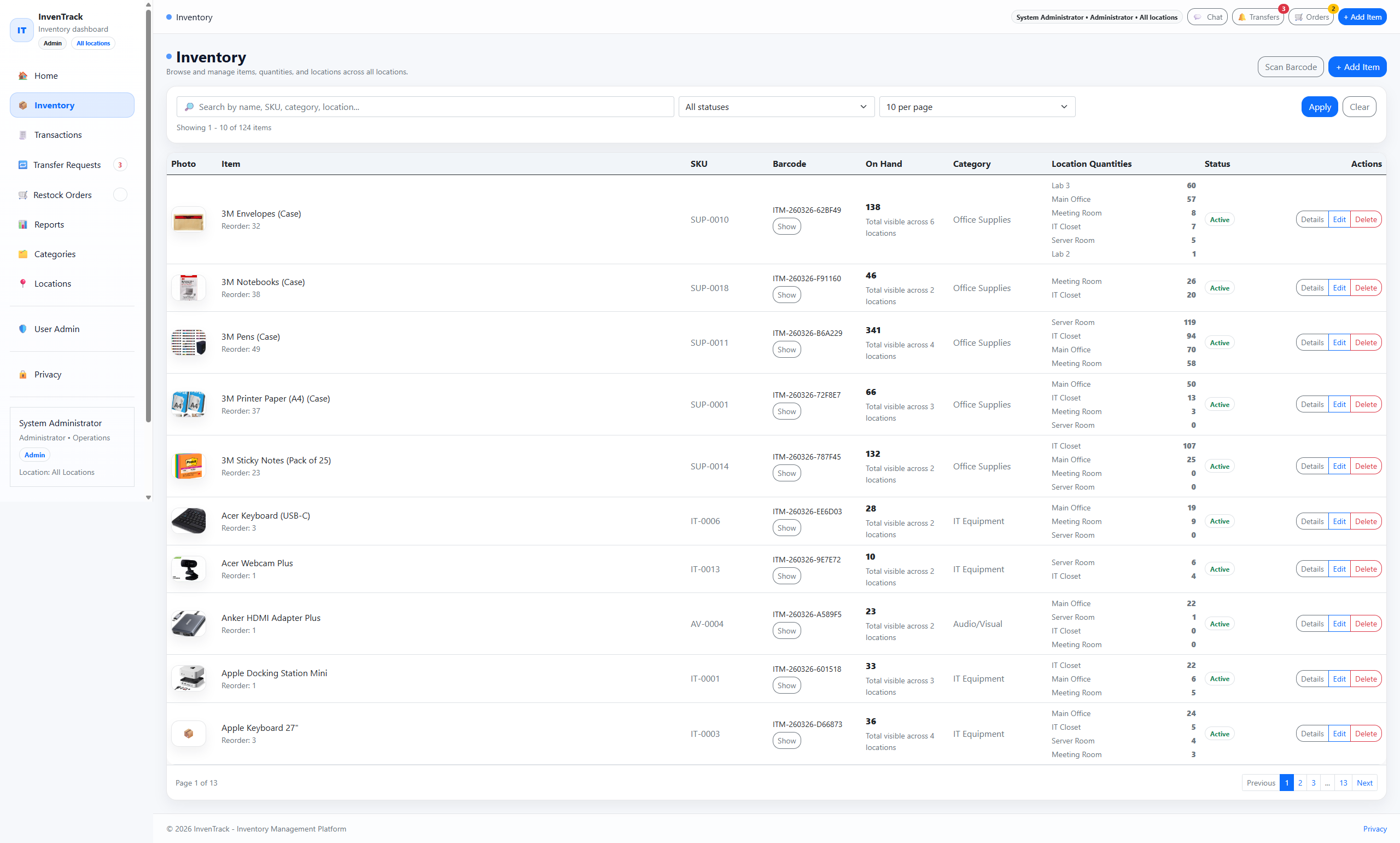 InvenTrack — Cloud Inventory Management Platform thumbnail screenshot 2